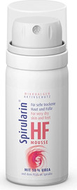 Spirularin מוס טיפולי לעור יבש מאוד, רגיש, סדוק ומעובה, מוס טיפולי מותאם לחולי סכרת, מוס טיפולי לאנשים עם מערכת חיסונית מוחלשת, מוס טיפולי לנשים הרות ומניקות מוס טיפולי  לכפות הידיים ולכפות הרגליים Spirularin® HF Mousse