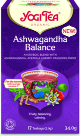 YOGI TEA ASHWAGANDHA  BALANCE - רגע של קרקוע ושקט פנימי עם אשווגנדה