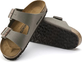 Birkenstock Birkenstock Arizona Birko Flor Nubuck Stone 151213 כפכפים