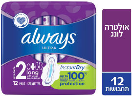 אולוויז תחבושות אולטרה עם כנפיים לונג