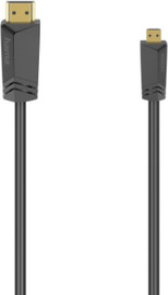 Hama כבל HDMI ל-HDMI Micro מוזהב באורך 1.5 מטר דגם 205016