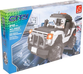 בית הצעצוע ליגאו משטרה רכב שטח שחור 210 חלק
