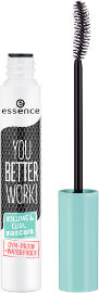 essence YOU BETTER WORK מסקרה לריסים מעוגלים ומלאים נפח עמידה במים