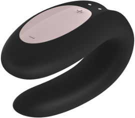 SATISFYER ויברטור זוגי דאבל ג'וי שחור