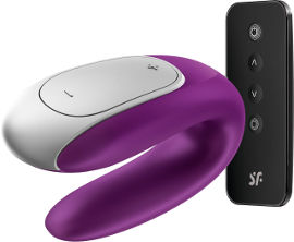 SATISFYER ויברטור זוגי עם שלט דאבל פאן