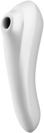 SATISFYER ויברטור יונק דואל פלז'ר לבן