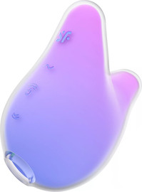 SATISFYER יונק דגדגן ורוטט מבית סטיספייר | Mermaid Vibes  | ,סגול