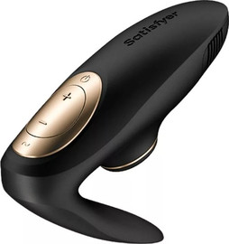 SATISFYER ויברטור זוגי רוטט ויונק על סוללות Pro 4 Couples