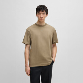 HUGO חולצת טישירט קצרה הוגו Logo Print גברים - הוגו - Brown