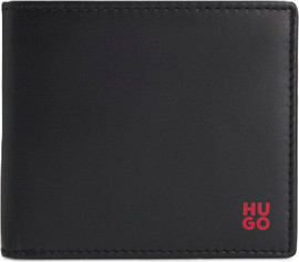 HUGO BOSS 50546136 דגם TIBBY-COIN נפתח ומקום למטבעות מדגם HUGO ארנק לגבר מבתי