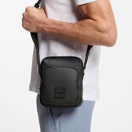 HUGO BOSS תיק הוגו בוס Coated Fabric Reporter גברים - הוגו בוס - Black