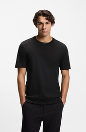 HUGO BOSS חולצת טישירט קצרה הוגו בוס Logo Crew Neck גברים - הוגו בוס - Black