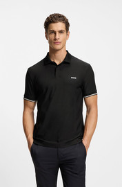 HUGO BOSS חולצת פולו הוגו בוס Quick-Dry Performance גברים - הוגו בוס - Black