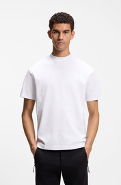 HUGO BOSS חולצת טישירט קצרה הוגו בוס Logo Collar גברים - הוגו בוס - White