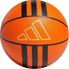 Adidas כדורסל גומי מידה 7 לאימונים ומשחקים - כתום / פסים שחורים / לוגו מוזהב