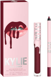 KYLIE BY KYLIE JENNER קיט עפרון שפתיים + שפתון נוזלי - HOLLYBERRY 504