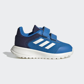 Adidas אדידס נעלי ילדים ספורט רשת עם סקוטש סולייה ופסים לבנים גפה משולבת כחול תכלת (Tensaur Run 2.0 CF I)