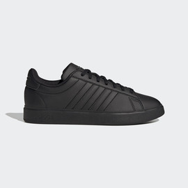 Adidas אדידס נעלי גברים ספורט עם שרוכים תיפורים בצבע שחור (Grand Court 2.0)