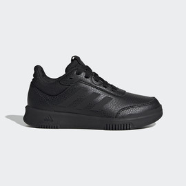 Adidas אדידס נעלי נוער ספורט עם שרוכים דמוי עור נחש סוליית חריצים בצבע שחור (Tensaur Sport 2.0 K)