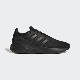 Adidas אדידס נעלי גברים ספורט רשת עם שרוכים בצבע שחור (Nebzed)