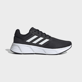 Adidas אדידס נעלי גברים ספורט עם שרוכים סוליה ופסים צבע לבן גפה שחורה (Galaxy 6 M)