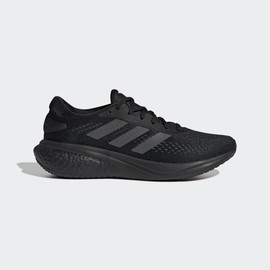 Adidas אדידס נעלי גברים ספורט רשת עם שרוכים פסים אפור בסיס שחור (Supernova 2 M)