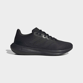 Adidas אדידס נעלי גברים ספורט רשת עם שרוכים בצבע שחור (Runfalcon 3.0)