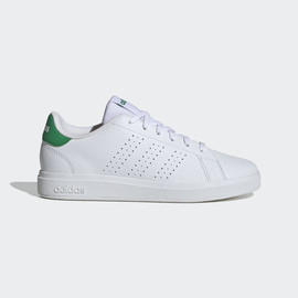 Adidas אדדס נעלי בנות סניקרס שרוך אחורי ירוק פסים מחורר גפה לבן