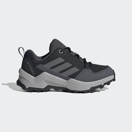 Adidas אדידס נעלי נוער ספורט עם שרוכים סולייה טרקטור לבנה גפה משולב אפור שחור (TERREX AX4R K  )