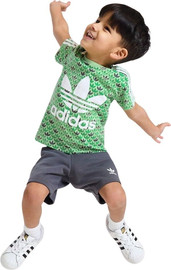 Adidas חליפת טי שירט ושורט Adidas לילדים