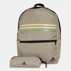 Adidas תיק גב Adidas דגם קלאסיק - בז פסים עם קלמר