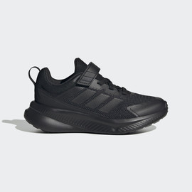 Adidas אדידס נעלי ילדים ספורט רשת סקוטש סולית פסים גבוהה בצבע שחור
