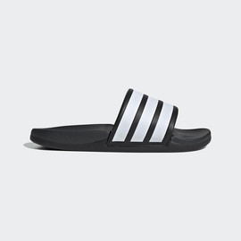 Adidas אדידס כפכף גברים עם פסים לבנים עבים בסיס שחור (Adilette Comfort 2.0)