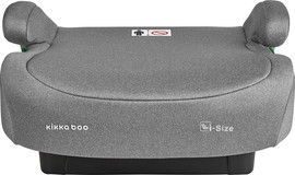Kikkaboo בוסטר I-Tip אפור בהיר בחיבור Isofix ואפשרות לחגורה