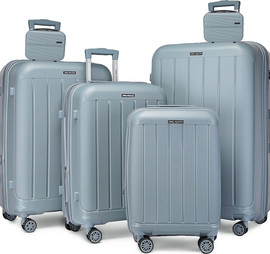 Camel Mountain סט שישה פריטים Camel Mountain® Infinity – מזוודות בגדלים 14", 14", 20", 24", 28" ו־32" - כחול קרח