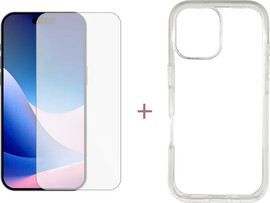 IPHONE ערכת מגן מסך וכיסוי שקוף תואמים ל-iPhone 17