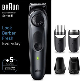 BRAUN מכונה נטענת לעיצוב זקן 4 ב-1 Braun בראון Series 5 BT5441