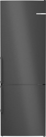 BOSCH מקרר מקפיא תחתון בוש דגם BOSCH KGN49VXCT נירוסטה שחורה