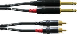 CORDIAL כבל אודיו 3 מטר Cordial 2*PL-2*RCA