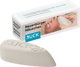 Ruck אבן ספוג / פומיס טבעי להסרת עור קשה, קרניות ויבלות מכפות הרגליים. אבן ספוג אנטומית לטיפולי פדיקור מקצועיים ותחזוקה שוטפת של עור כף הרגל, כוללת גישה לאזורים מורכבים כגון העקב, צידי כף הרגל והאזור שבין האצבעות Pumice Stone “Neuenbürg Mouse”