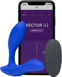 We Vibe וקטור+ מכשיר לעיסוי ערמונית הנשלט ע"י שלט ואפליקציה