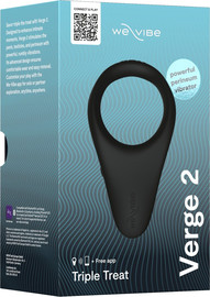 We Vibe We-Vibe Verge 2 – טבעת פין רוטטת עם מעסה פרינאום ושליטה מהסמארטפון ,אפור