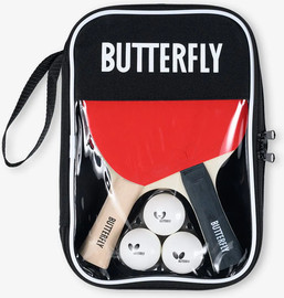 BUTTERFLY מארז 2 מחבטים ו-3 כדורים טנ״ש בטרפליי  Butterfly Racket Set Easy