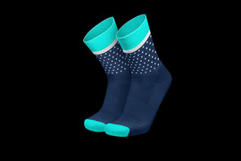 Incylence CLASSIC DOTS CYAN - גרבי ריצה וספורט