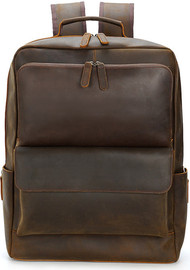 Camel Mountain תיק גב NomadTrak Platinum 34L למחשב 15.6 אינץ' מעור אמיתי מבית כאמל מאונטין