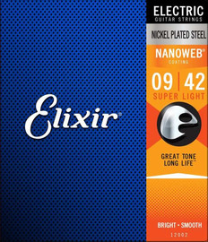 elixir מיתרים לגיטרה חשמלית ELIXIR nanowebweb 009