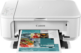 CANON מדפסת הזרקת דיו אלחוטית משולבת Canon קנון Pixma MG3650S לבן
