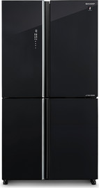 שארפ מקרר 4 דלתות - 608 ליטר Sharp שארפ SJ-9260-BK זכוכית שחורה