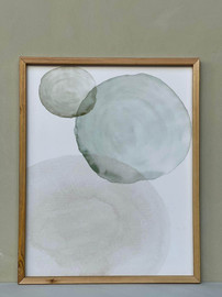 1item תמונה מסגרת עץ אמרלד - 40*50 סמ