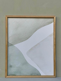 1item תמונה מסגרת עץ ג'ייד - 40*50 סמ